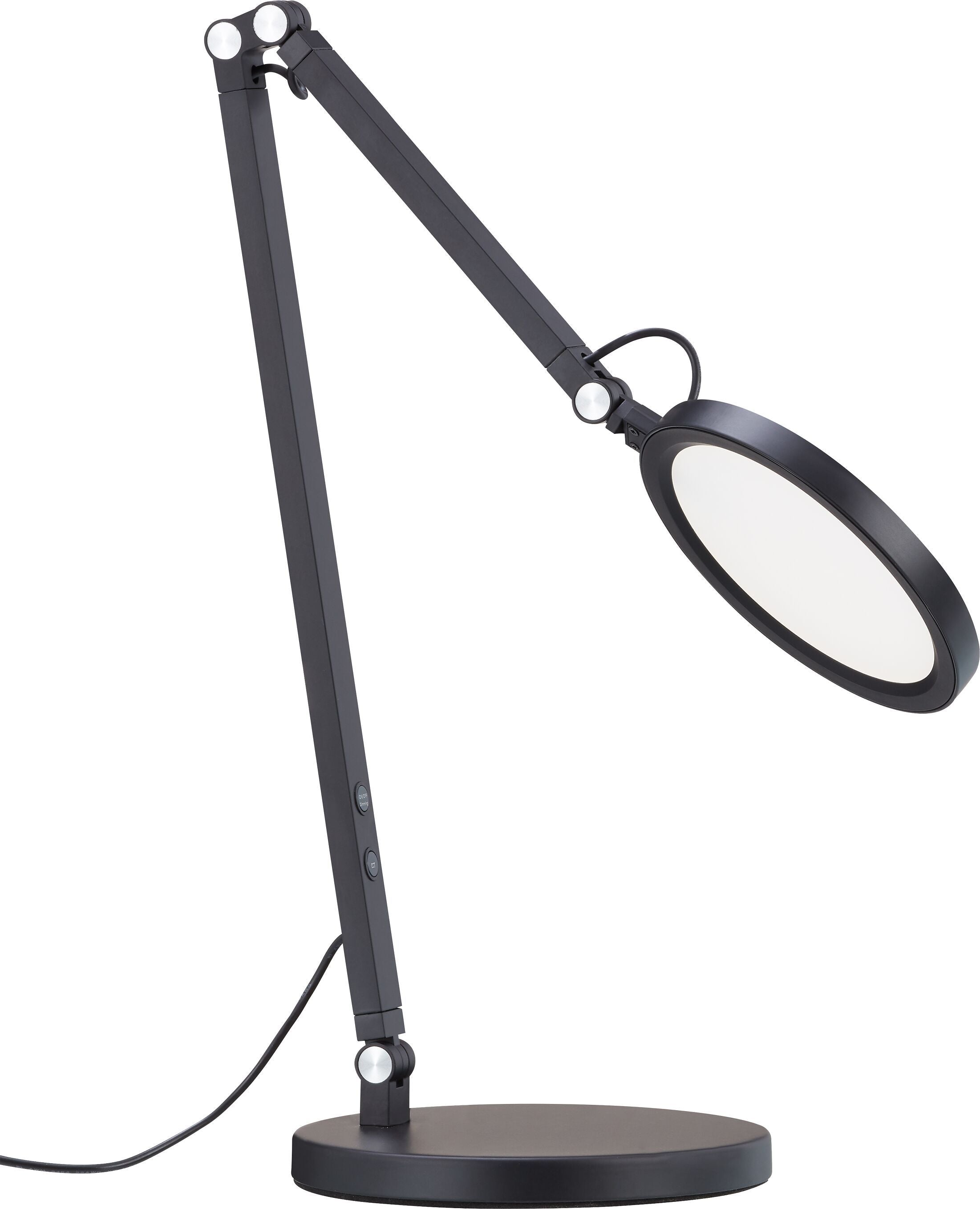REGINA Bürotischleuchte - Schwarz / B: 21.0 cm x T: 18.0 cm x H: 80.0 cm