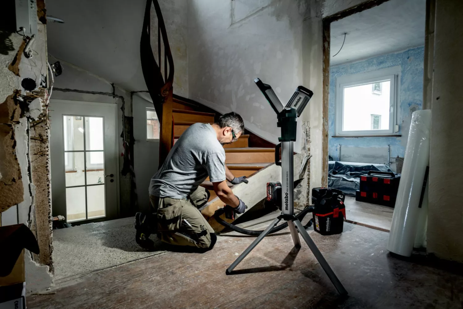 Metabo BSA 18 LED 5000 DUO-S 18V LiHD accu LED bouwlamp body - 5000Lm