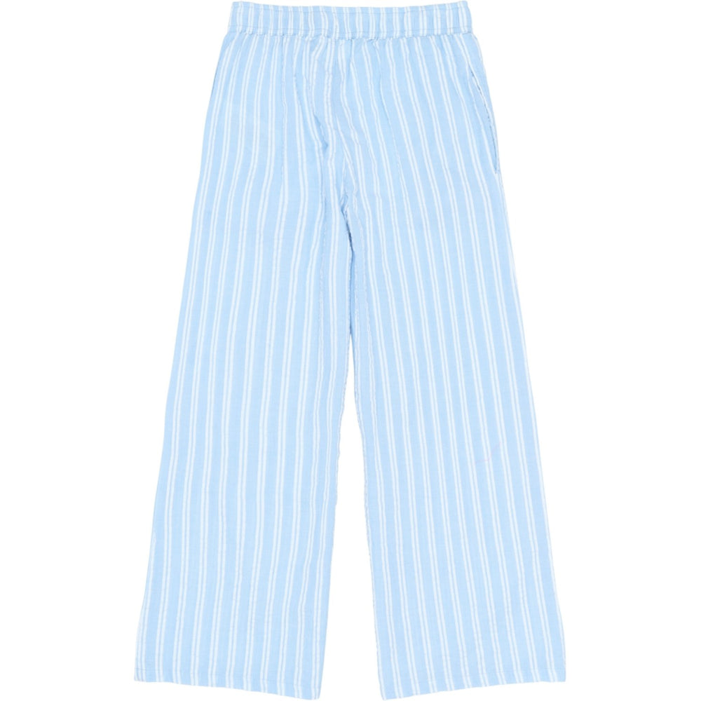 Køb The New Forever Blue Striped Tnshirley Wide Bukser