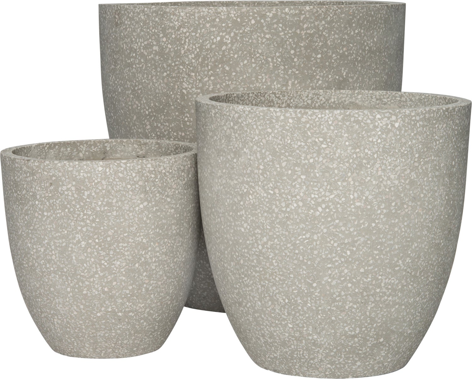 Intratuin bloempot Elsa grijs D 44 H 44 cm