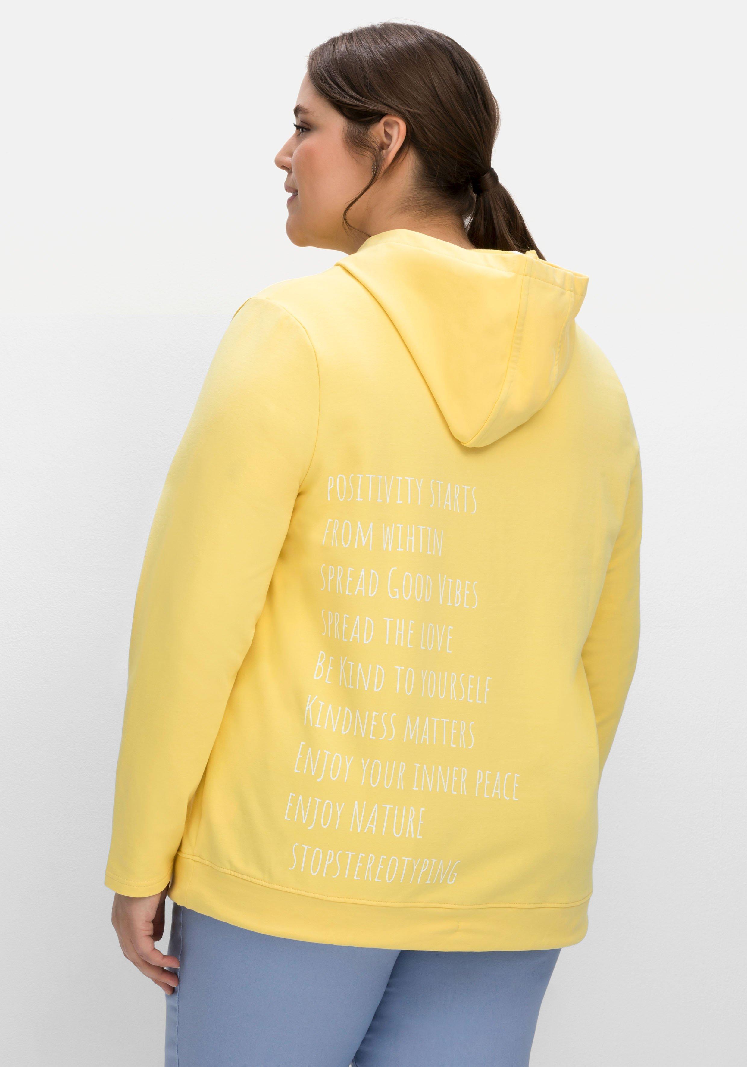 Kapuzensweatshirt mit Statementdruck