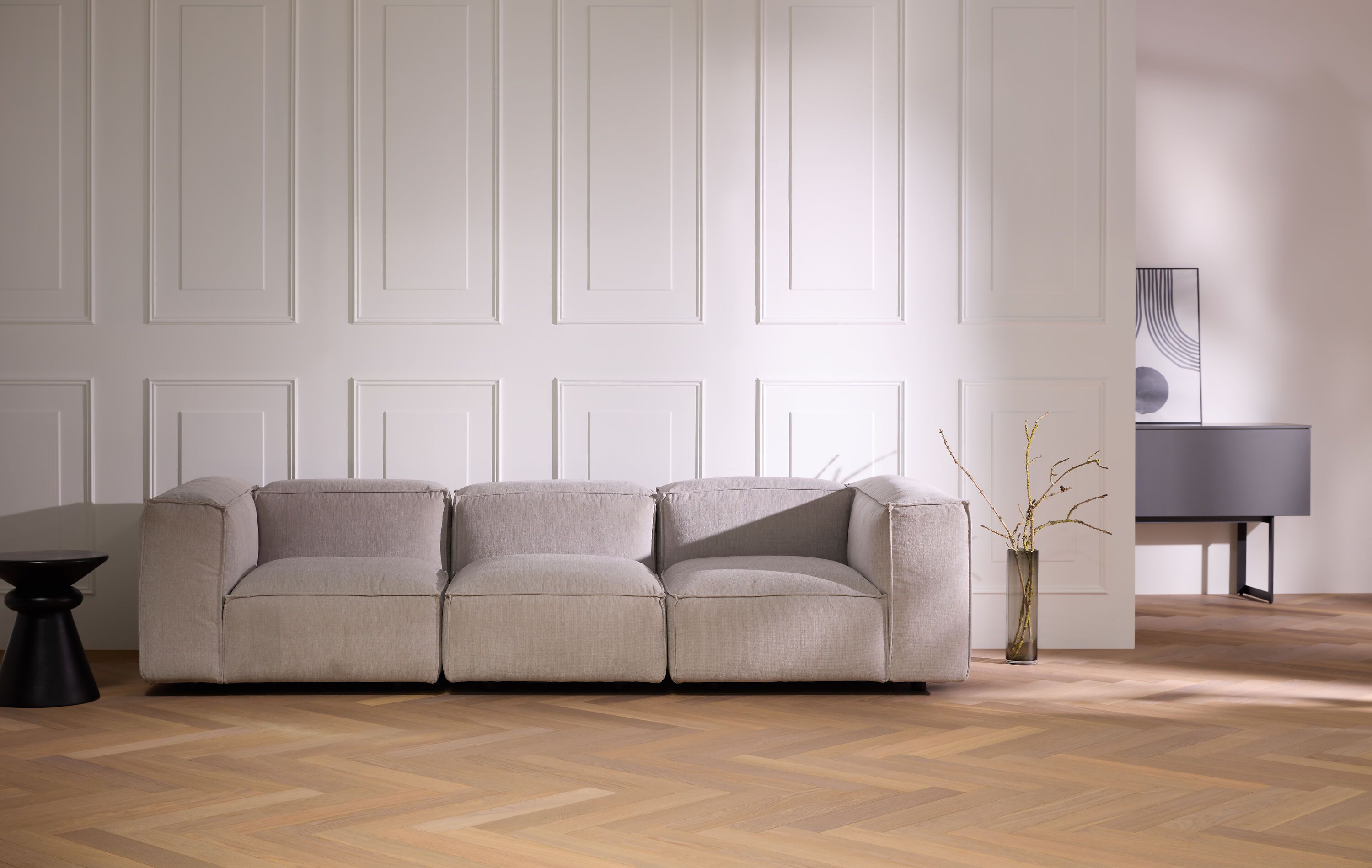 MOOD Ecksofa - Grau / B: 291.0 cm x T: 168.0 cm x H: 65.0 cm