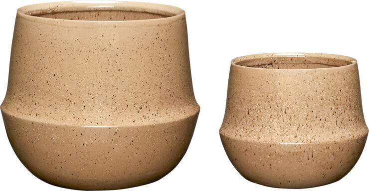 Hübsch Vibe Pots Sand set of 2 Sand