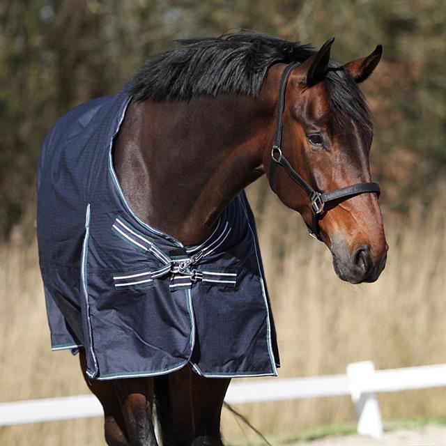 Deken HORSEGEAR Colcha 200gr Donkerblauw-groen