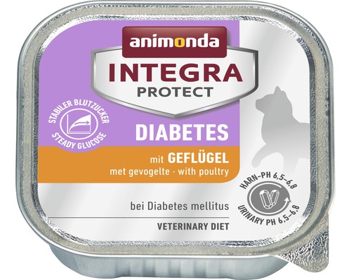 Animonda Protect Diabetes natvoer voor katten met gevogelte, 100 g