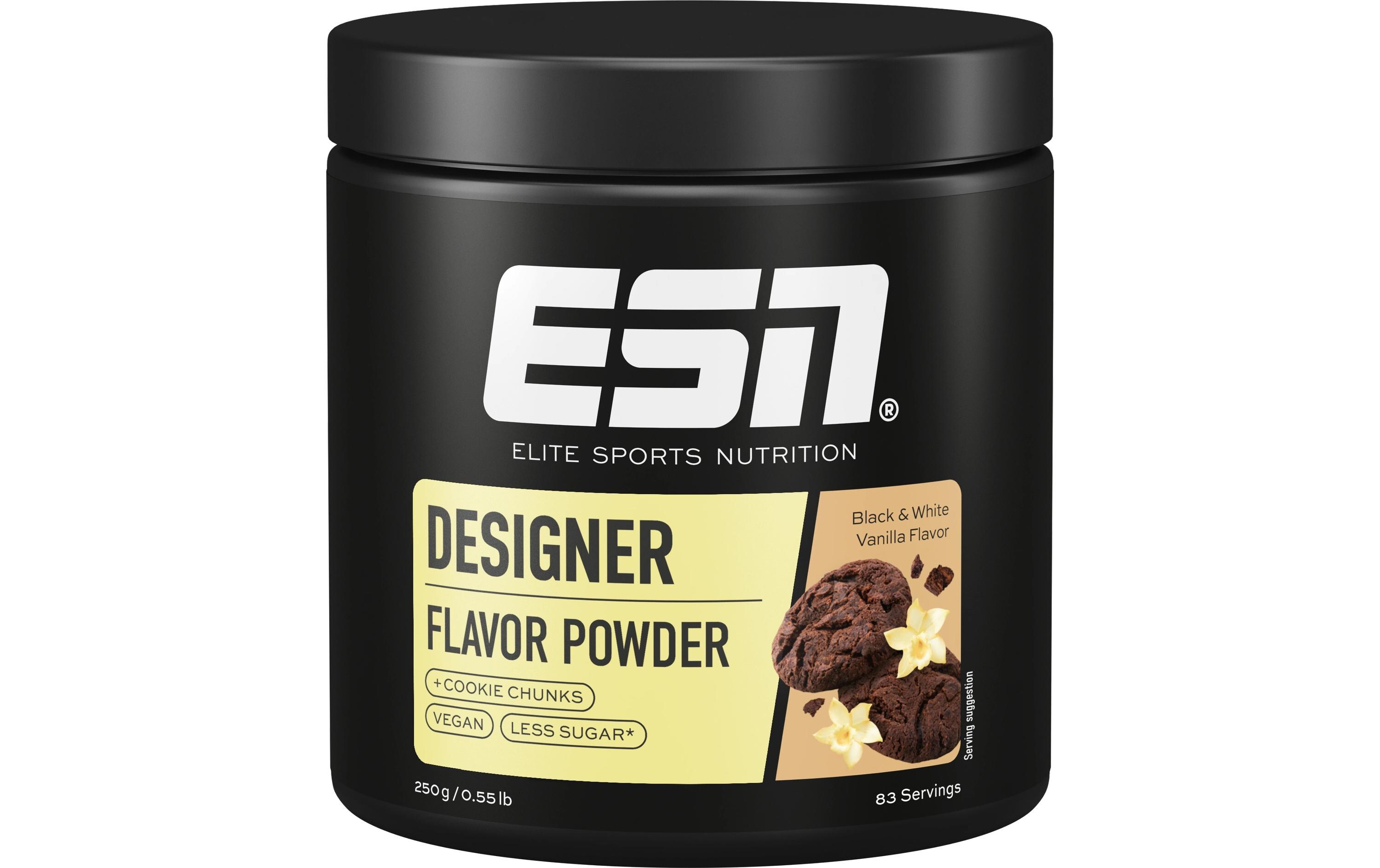 Designer Flavor Powder Black & White Vanilla, 250 gGeschmackspulver
