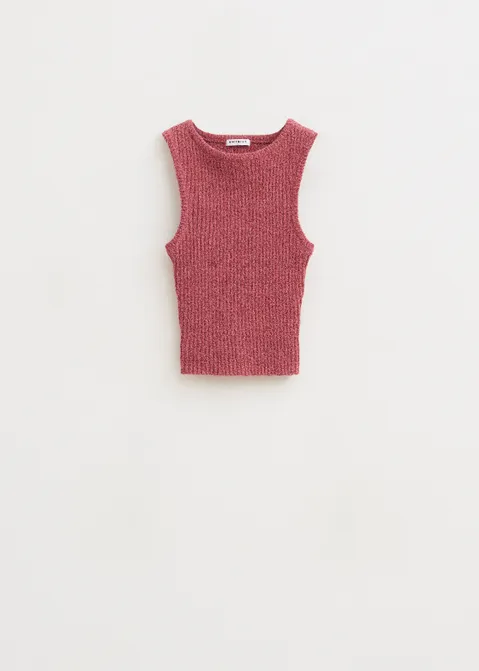 Geribde singlet roze (ROS.MEL)