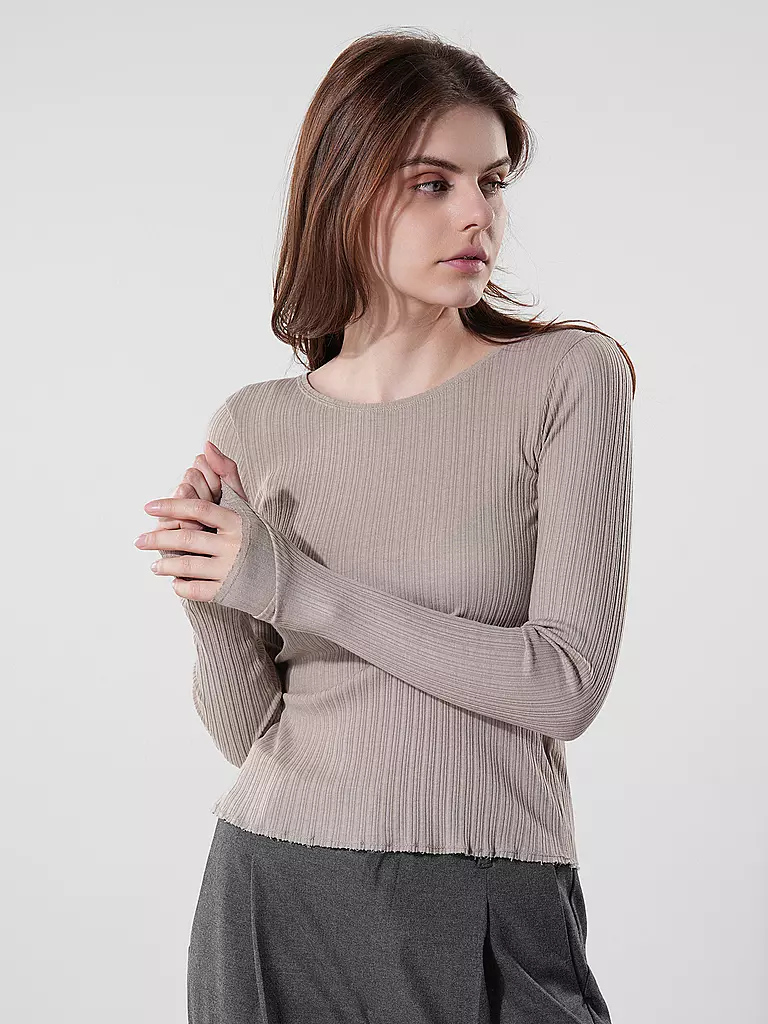 DRYKORN Langarmshirt HEJUNO 1 hellbraun