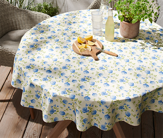 Abwischbare Tischdecke, rund