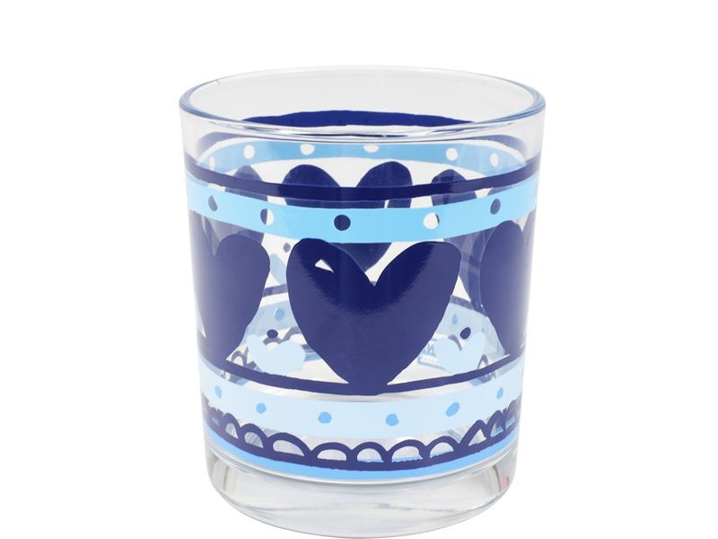Sapglas 0,2l Delfts Blond Blauwe Hartjes