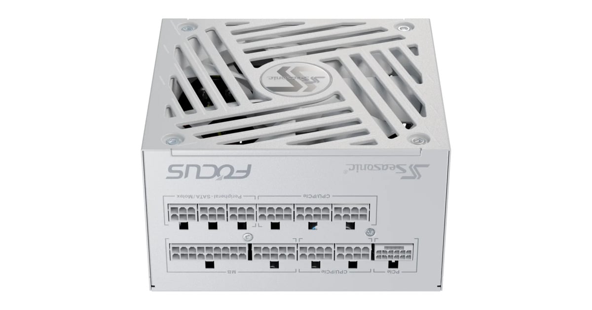 SeasonicFOCUS GX-1000 ATX3.1 modulaire 1000 watt voeding   (Wit, 3x PCIe)