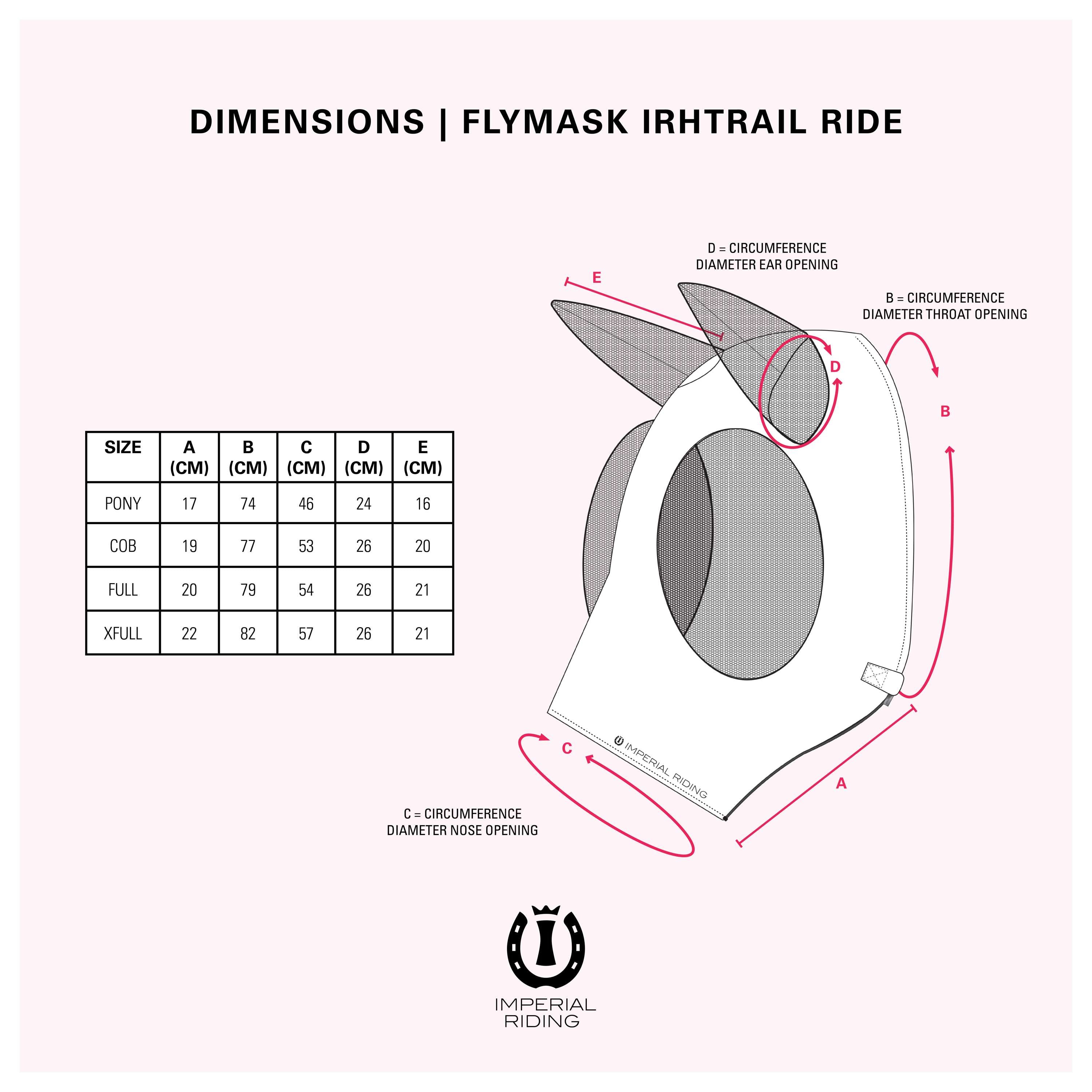 Imperial Riding Vliegenmasker IRHTrail Ride Zwart AOP