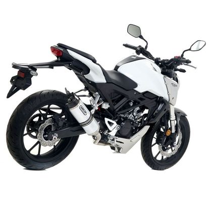 Silencieux Arrow Alu Dark thunder embout carbone - Noir