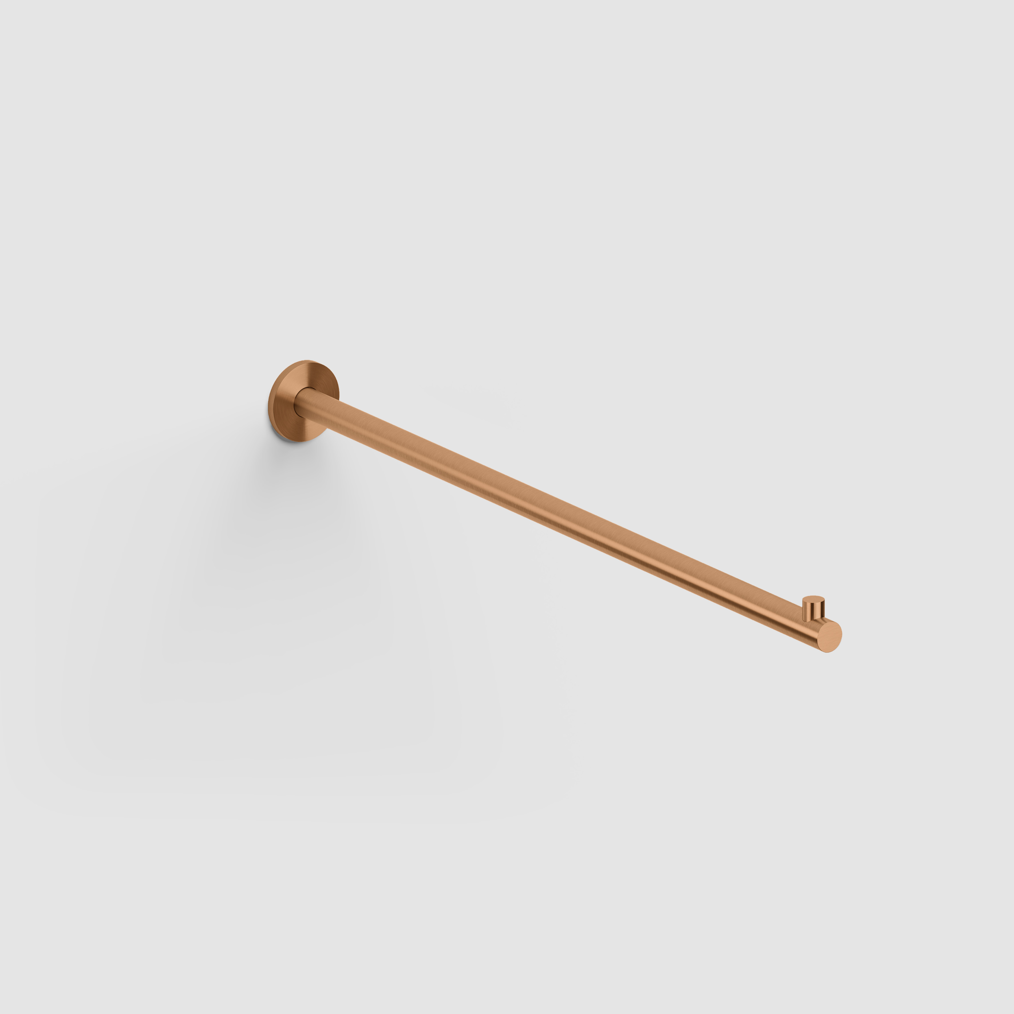 Clou Kaldur handdoekhouder recht 42cm brons geborsteld