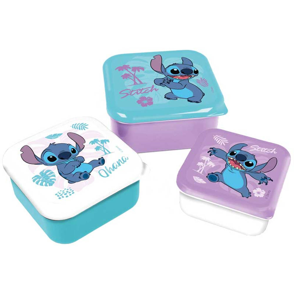 Stitch snackbox set 3-delig
