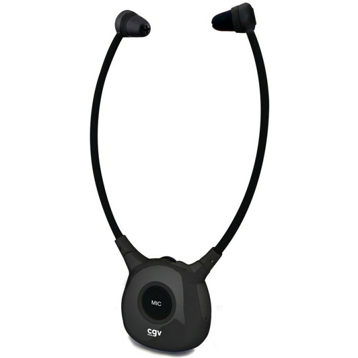 Casque TV Cgv DOLFIN ONYX Duo casques stethoscopiques TV/HiFi sans fil