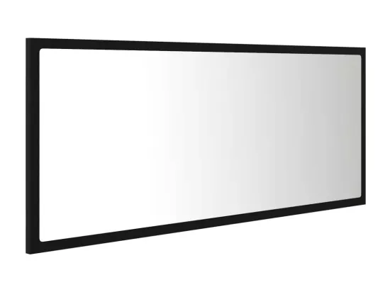 Miroir LED de salle de bain Noir 100x8,5x37