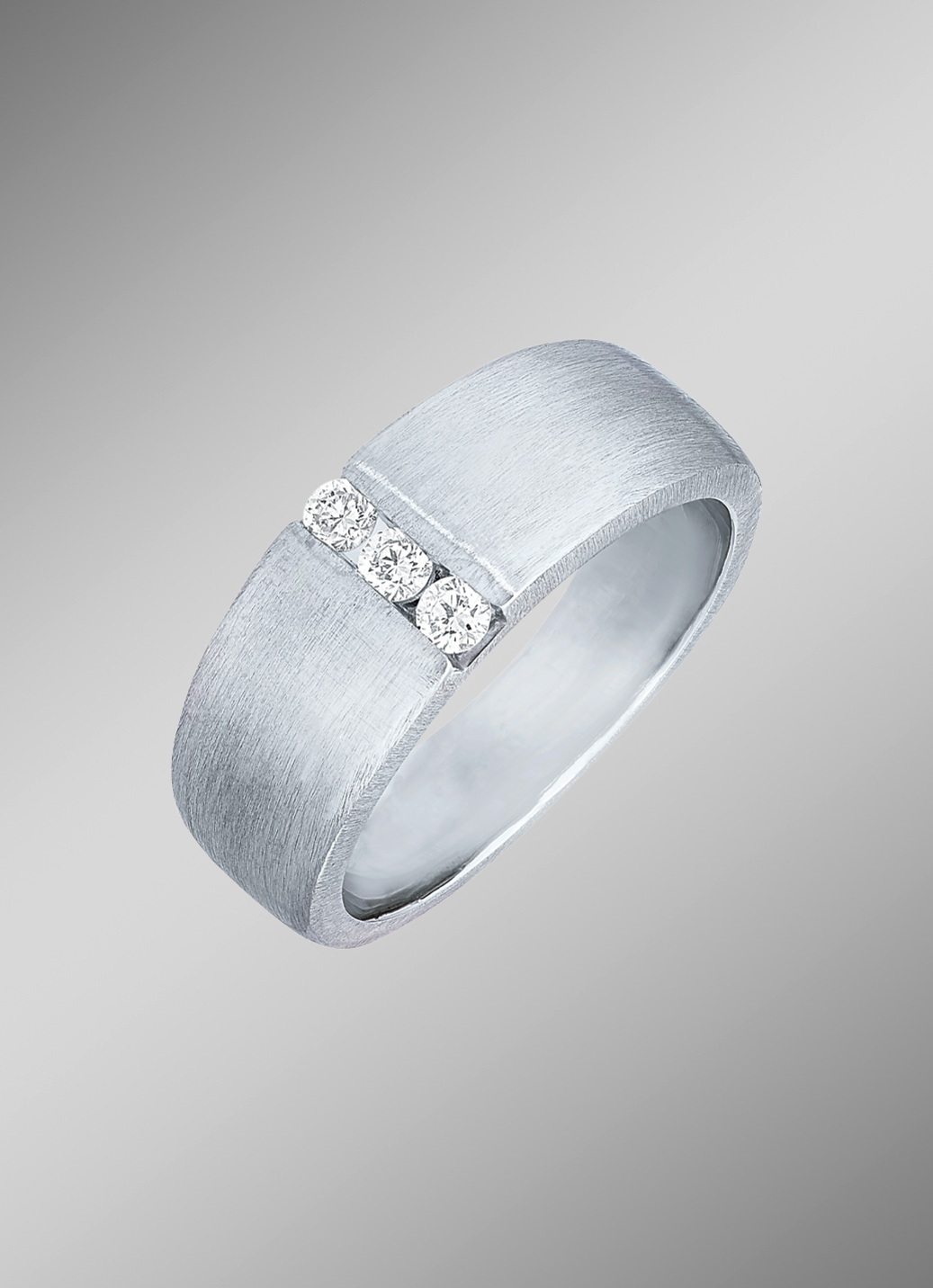 Stilvoller Damenring aus Platin mit Brillanten