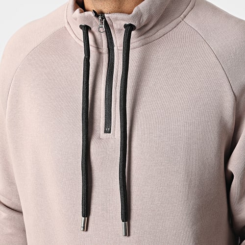 Sweat Col Zippé KL-2101 Marron Clair