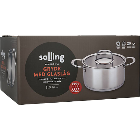 Salling gryde i rustfrit stål 3,0 L