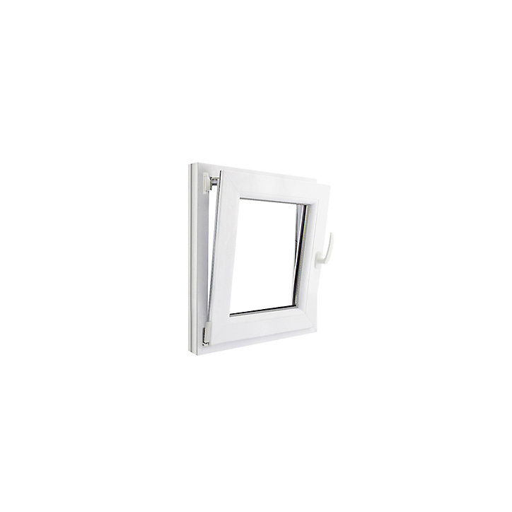Fenêtre PVC 1 vantail oscillo-battant GoodHome blanc - l.50 x h.60 cm, tirant gauche