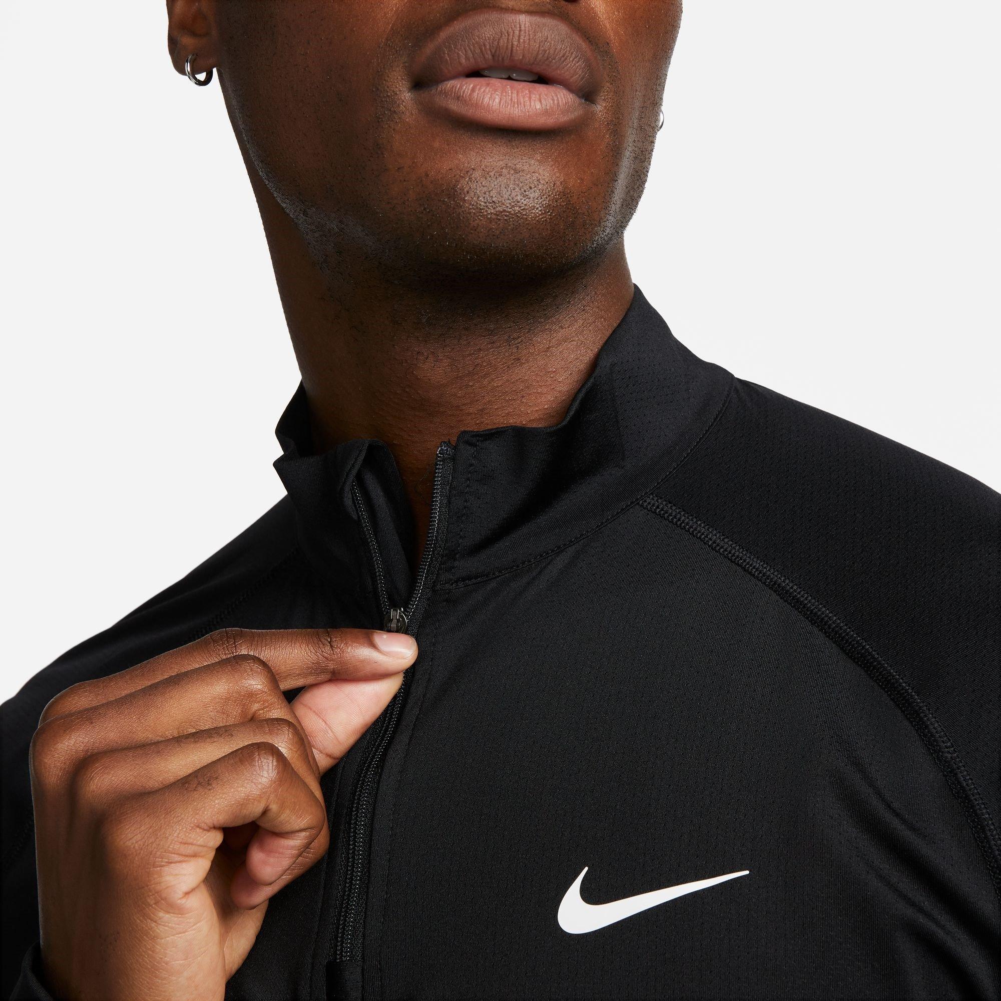 Nike Ready Mens Dri FIT 1 4 Zip Fitness Top