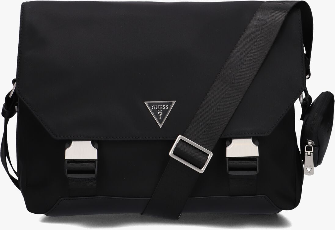GUESS zwarte guess schoudertas roma flap