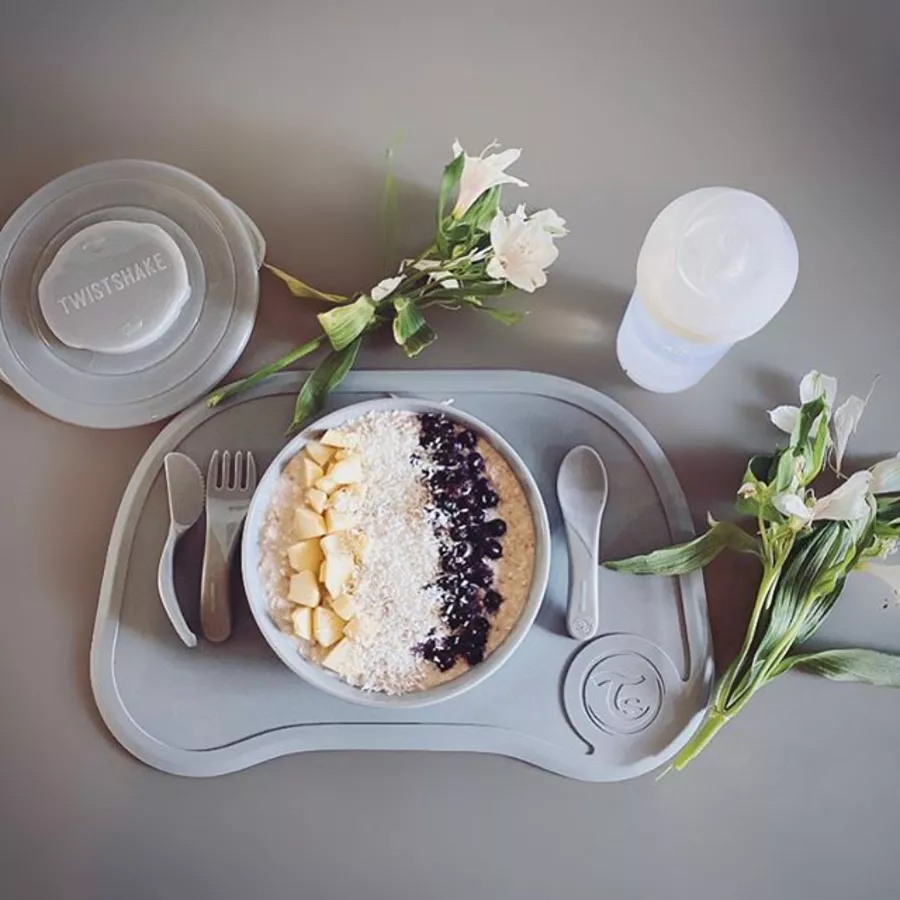 TWISTSHAKE Esslern-Besteck 6+ Monate pastel grau
