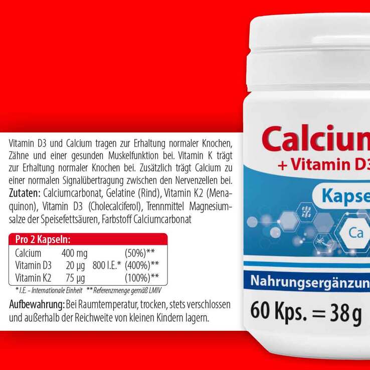 Calcium 400 Kapseln, 60 St