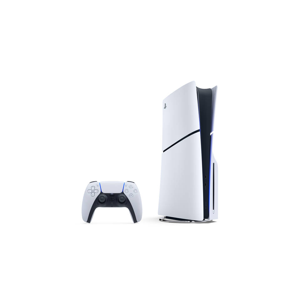 PS5 Slim Disc Edition 1 TB + 2 DualSense draadloze controllers