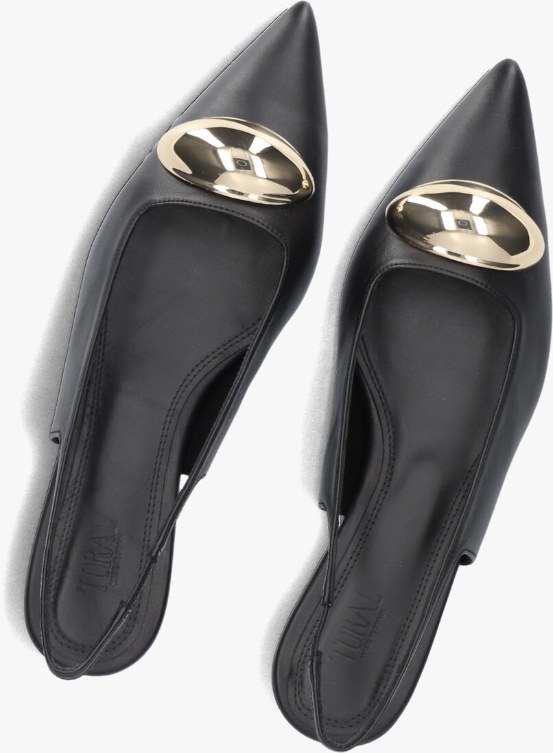 zwarte toral slingbacks carole