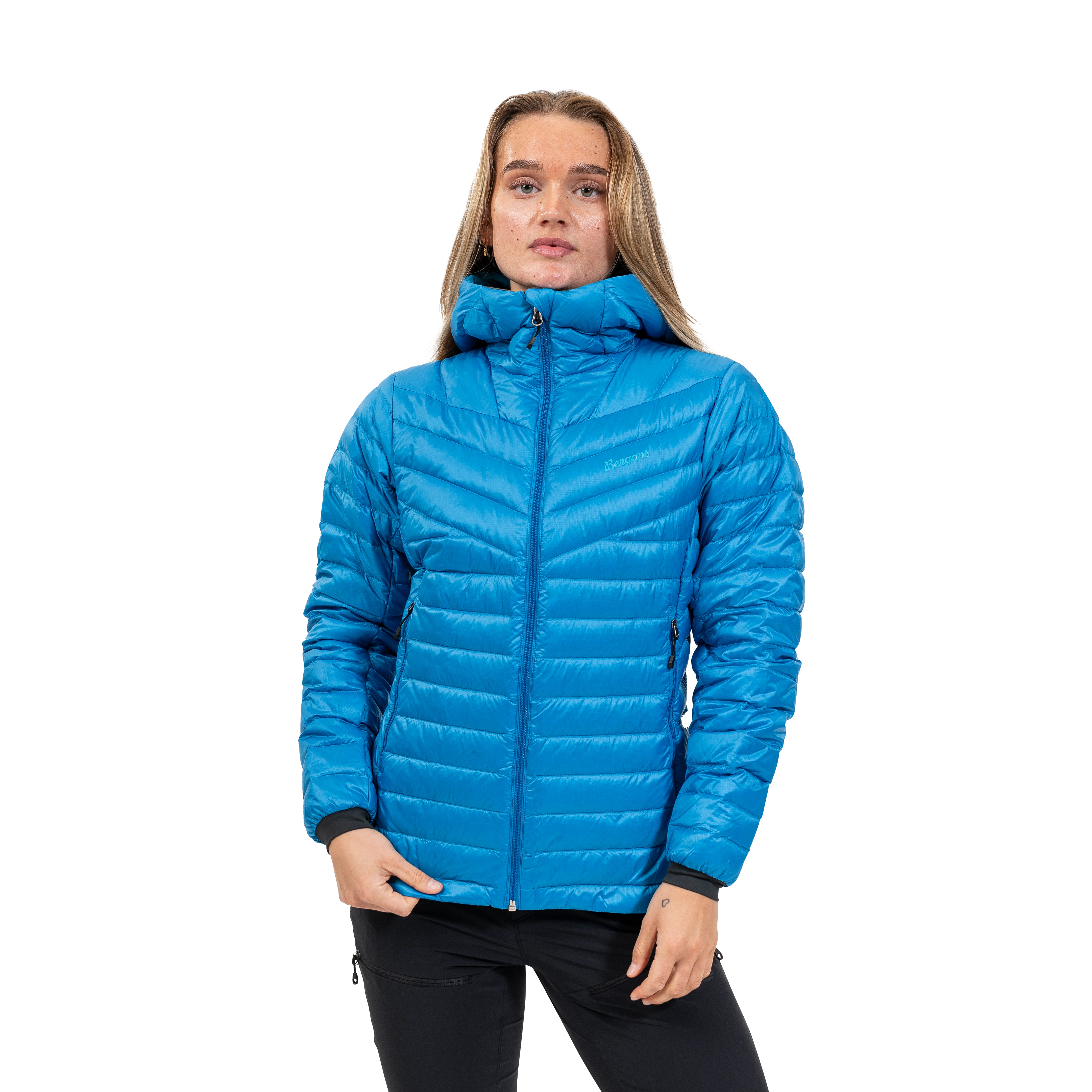 Rabot Light Down Jacket Hood Women Dark Aqua Lagoon