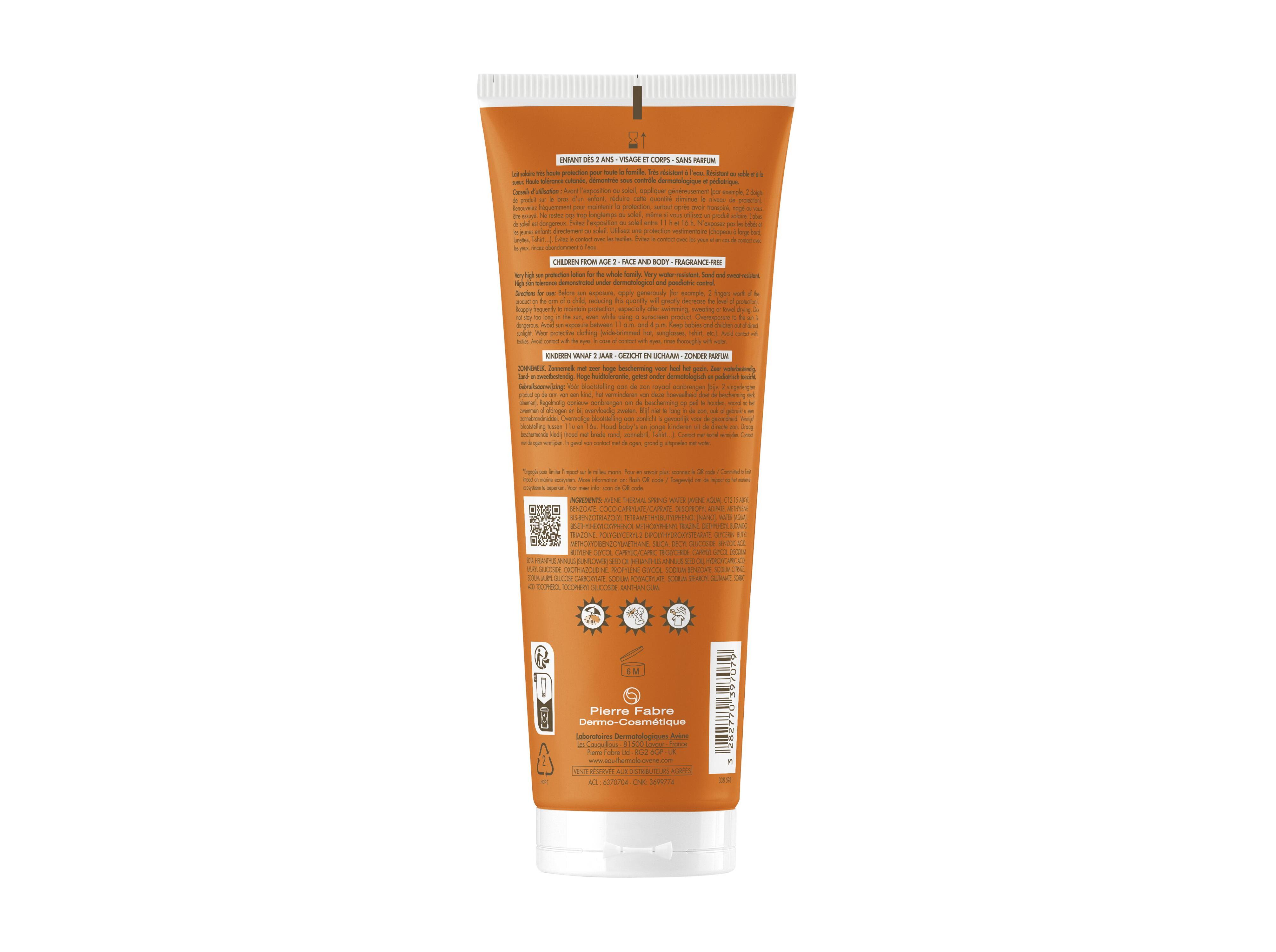 LOÇÃO AVENE:CRIANÇA SPF50  250ML