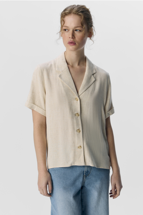 Object beige dames blouse