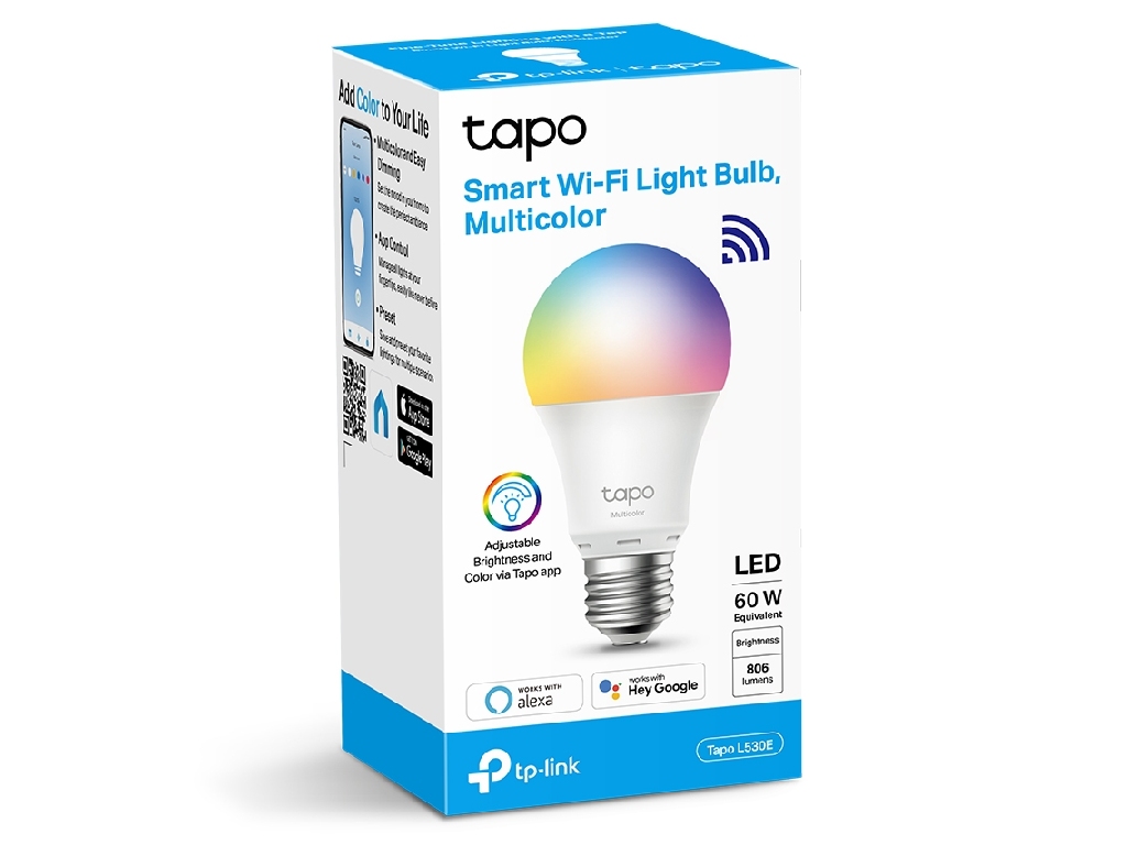 LÂMPADA SMART TP-LINK TAPO-L530E E27 806LM 8.7W RGB