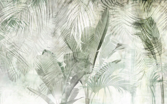 Komar Vliestapete »Digitaldruck Vlies -  Botanical Boho - Grösse 400 x 250 cm« bedruckt glatt Wohnzimmer, Schlafzimmer
