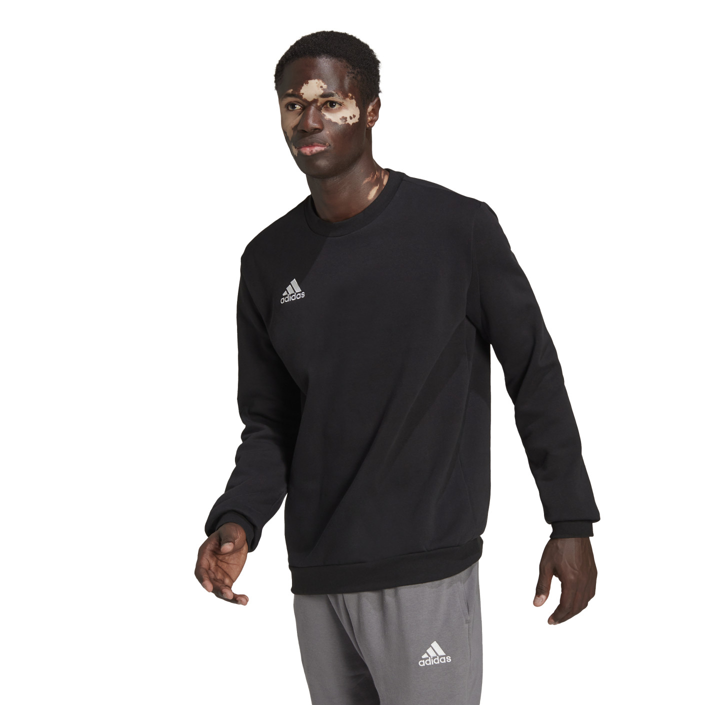 Adidas Entrada 22 Crew Sweater Zwart Wit