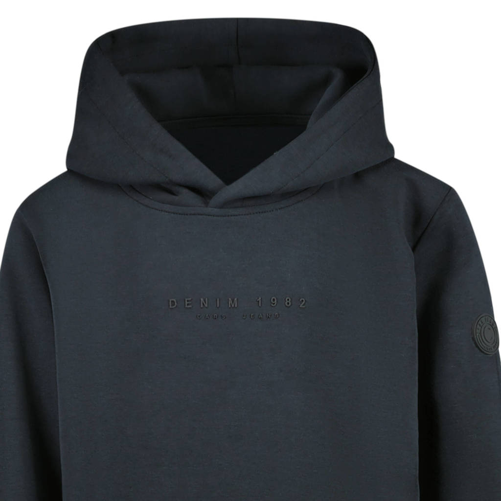 Cars hoodie HENNO met tekst zwart