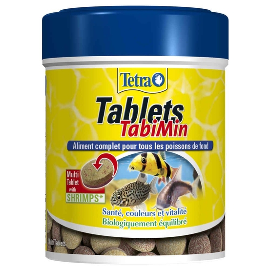 Aliment complet poisson de fond omnivore Tetra TabiMin : 250 comprimés