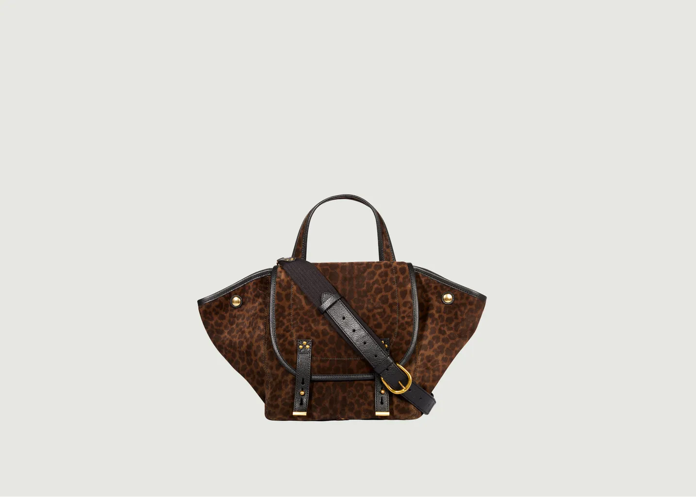 Sac cabas en cuir motif léopard Stan Panier M Jérôme Dreyfuss