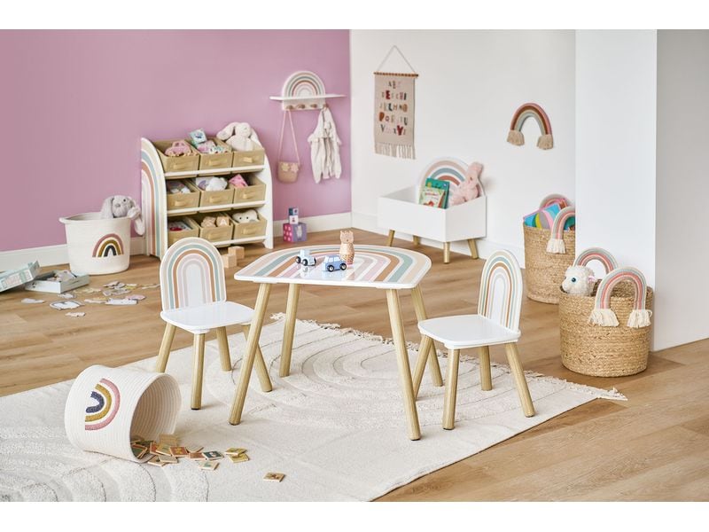 Zeller Present Sitzgarnitur 3-teilig Rainbow Mehrfarbig; Na Kindersitzgruppe