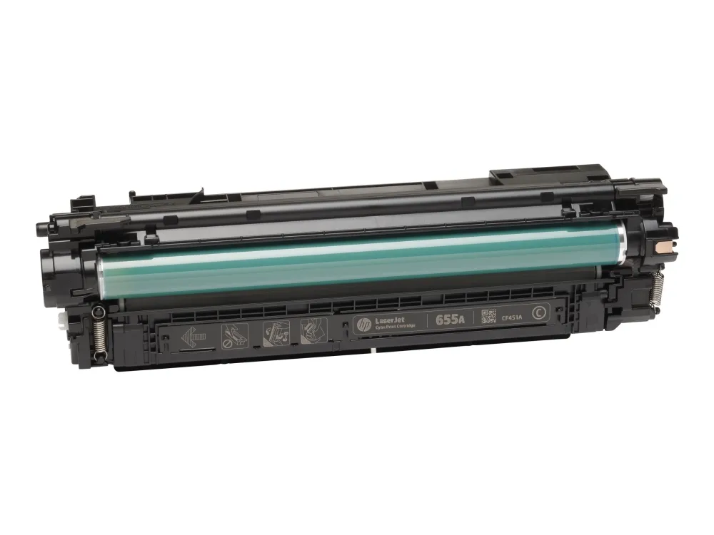 Lasertoner HP 655A CF451A, 10.500 sider, cyan