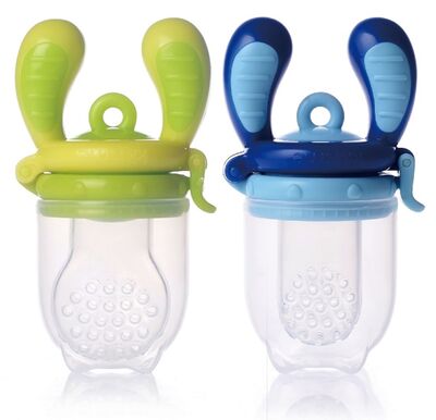 Kidsme Food Feeder 2-pk, Blå/Lime