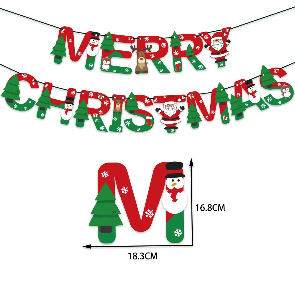 (33-tlg. Set) Merry Christmas Girlande Weihnachts Party Dekoration   Latex Ballone - Rot / Grün / Weiss