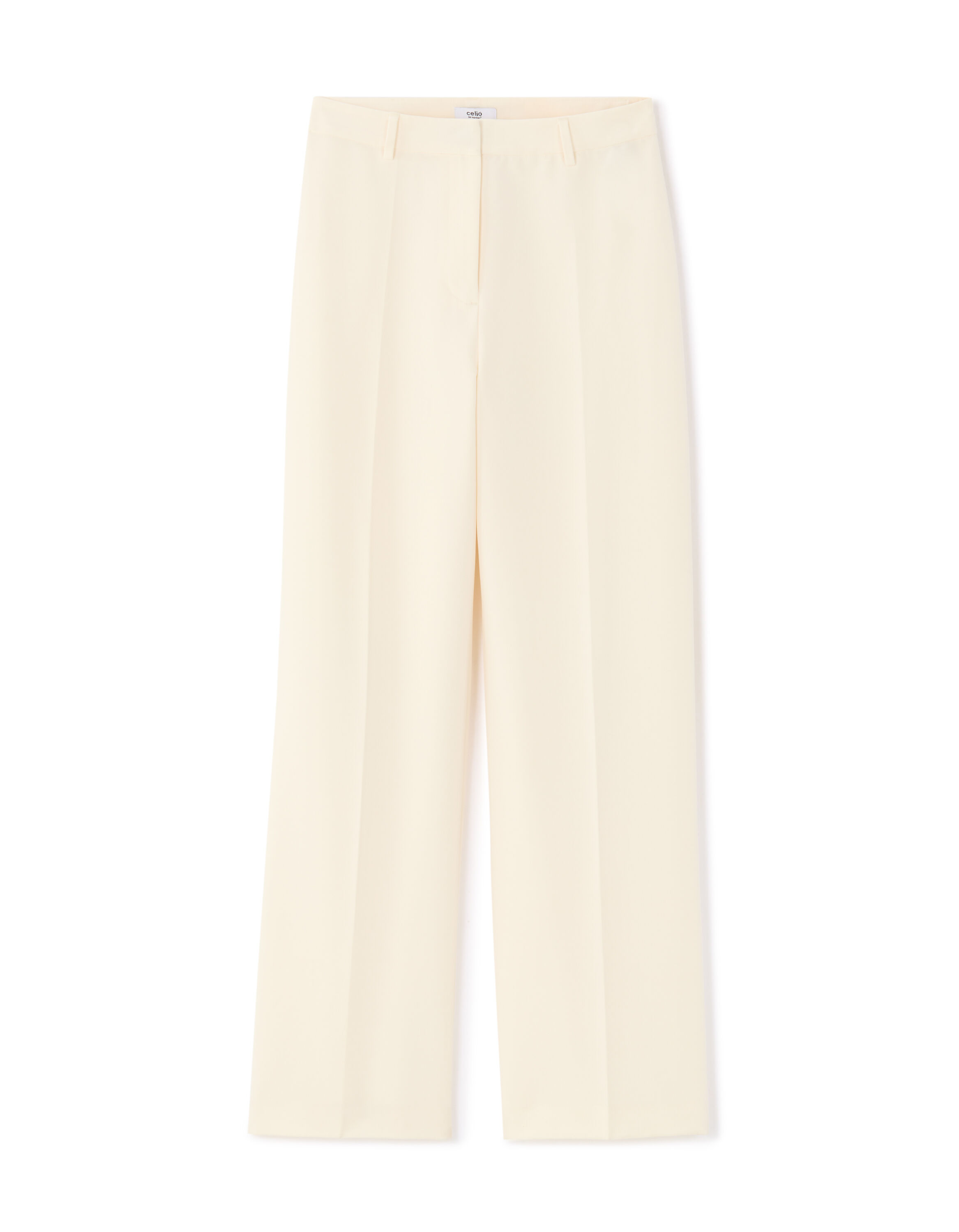 Pantalon de tailleur straight - écru