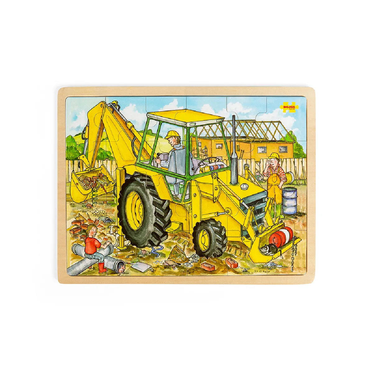 Bigjigs Toys Casse-tête Creuseur 24 pièces