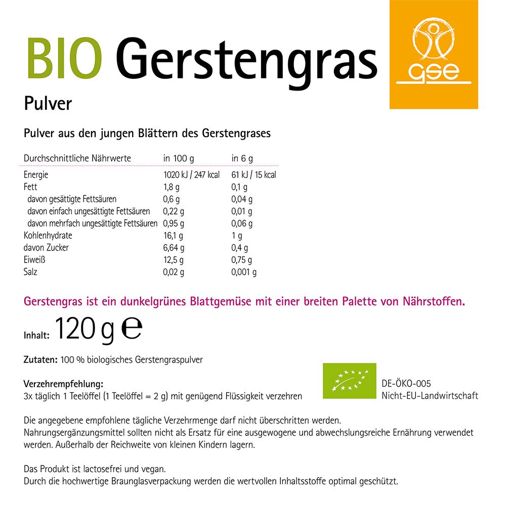 BIO Gerstengras
