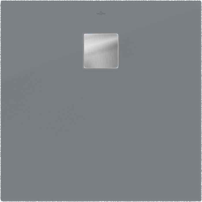 Receveur de douche 80 x 80 cm en acrylique, gris mat, Villeroy & Boch Exklusive