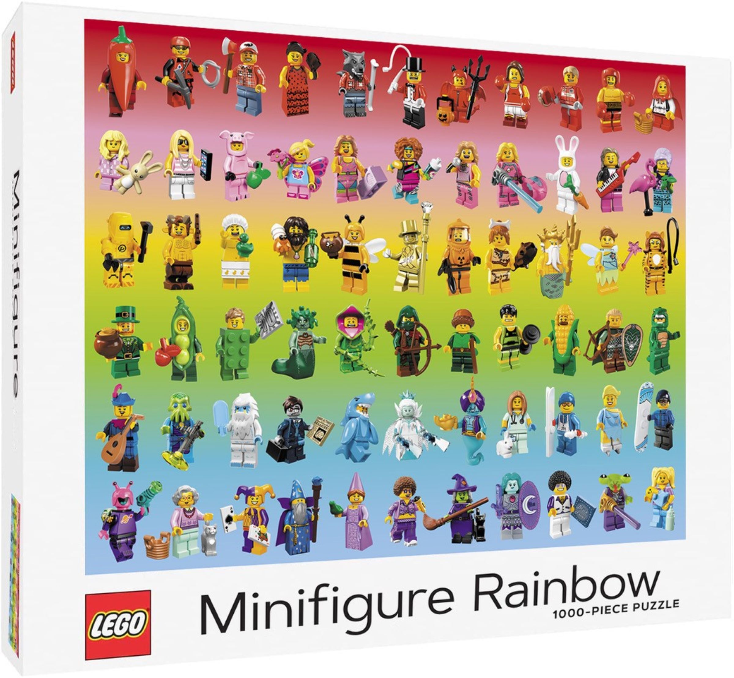 Quebra-cabeça de minifiguras arco-íris de 1000 peças 5007643