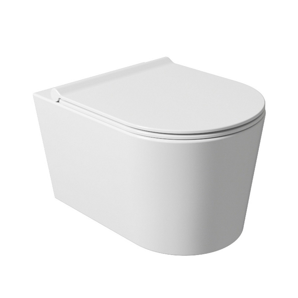 Salenzi Civita wandcloset toiletpot randloos glans wit 35x50cm